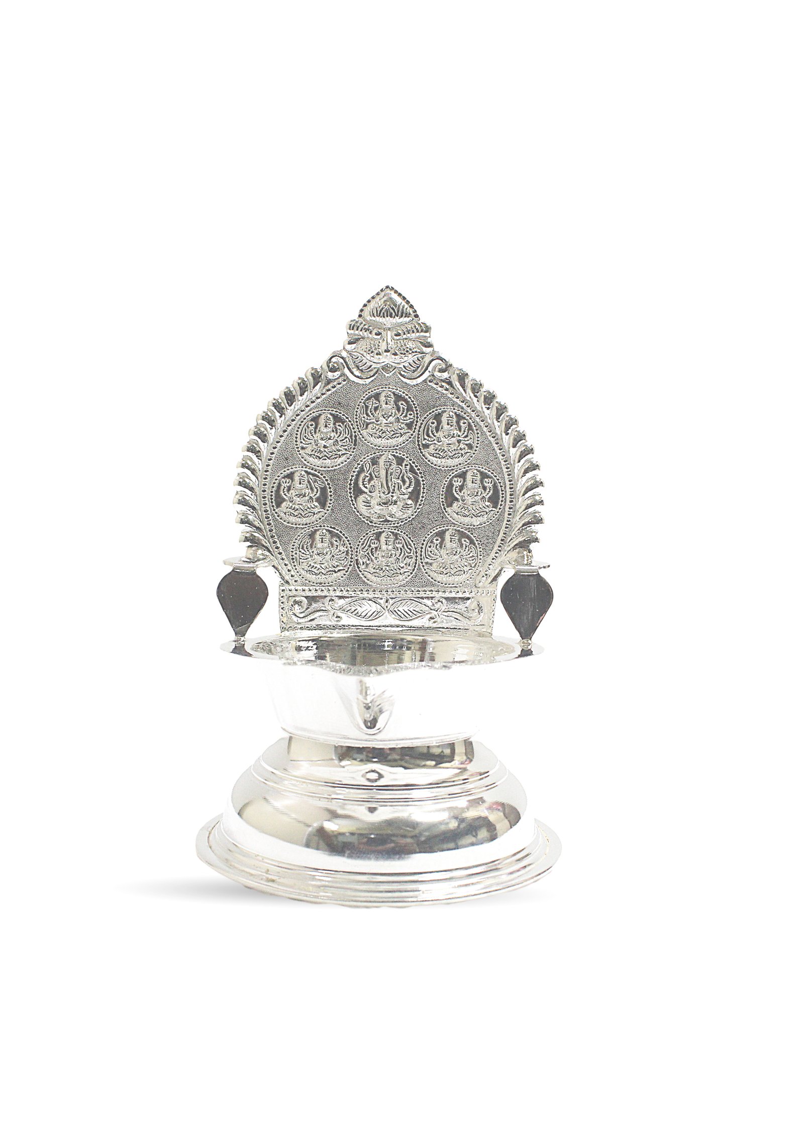 Silver Astalakshmi Kamatchi Lamp